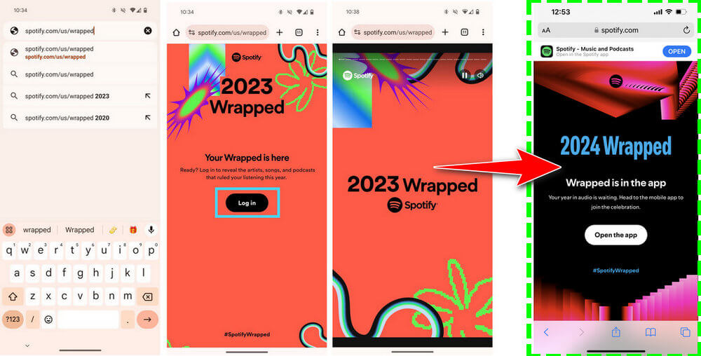 find Spotify wrapped on web