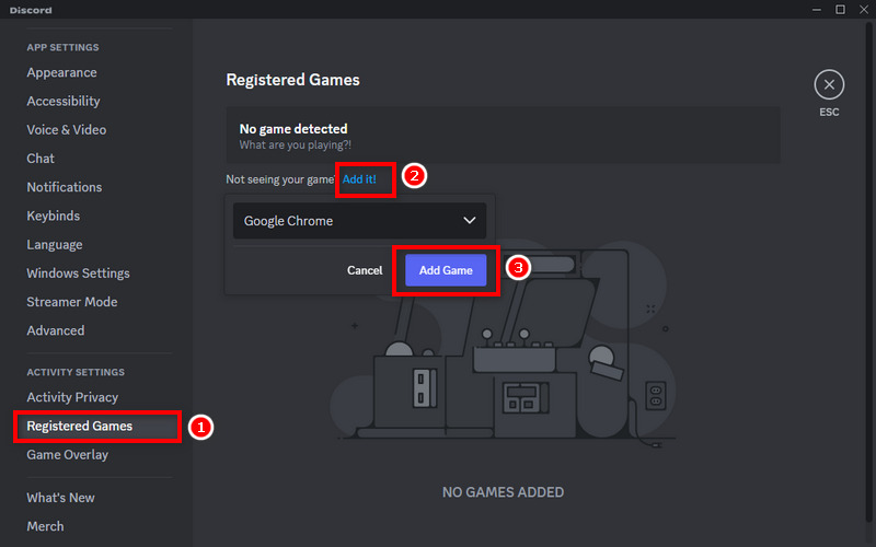 add google chrome to discord