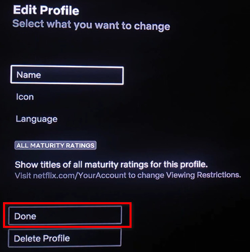 confirm to change language on netflix tv