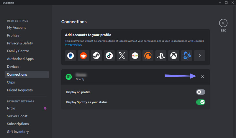 connect spotify to discord on desktop