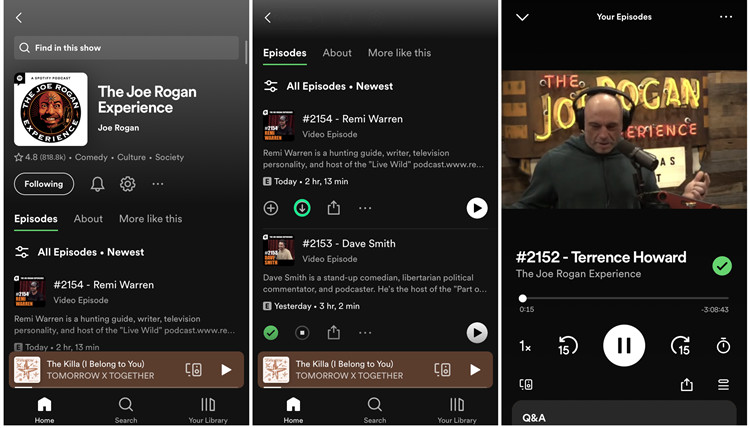 download spotify podcast on mobile