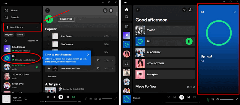 use spotify ai dj on computer