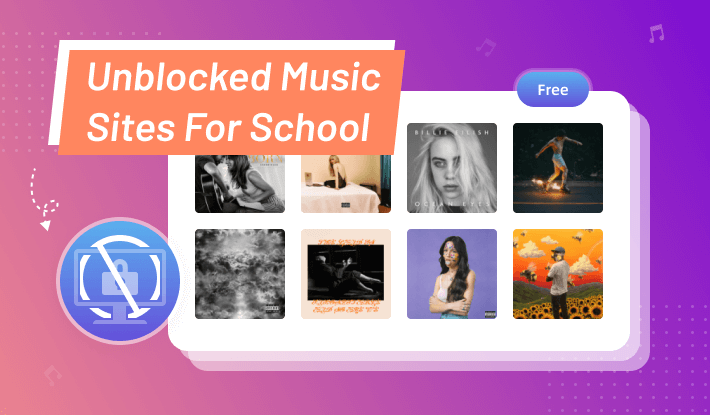 unblocked music sites school banner