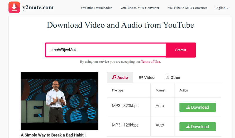 youtube mp3 download site y2mate