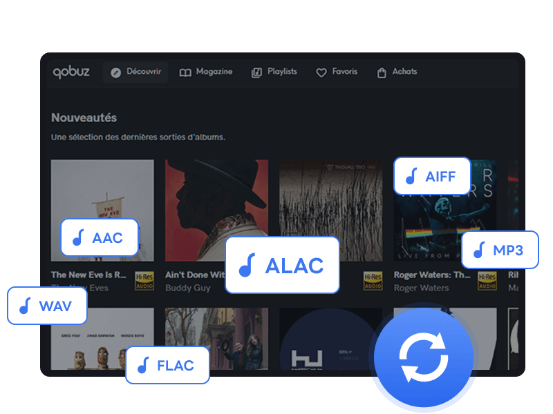download qobuz songs in different formats