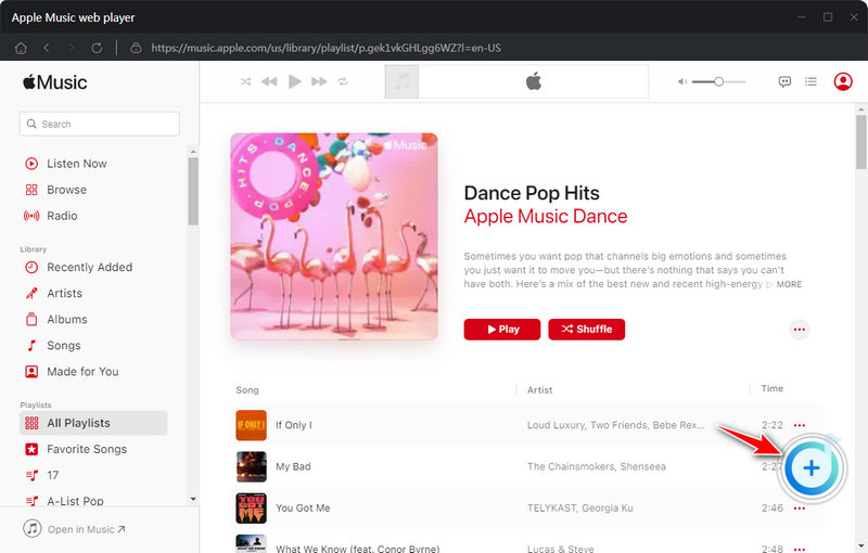 choose playlist on apple music