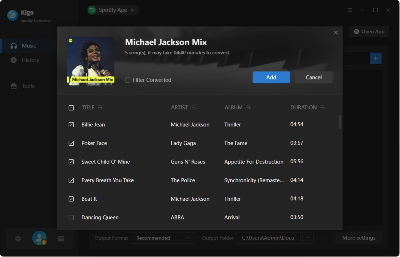 add spotify lossless songs