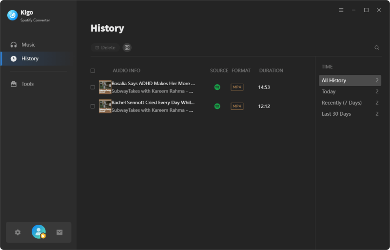 find downloaded spotify podcast