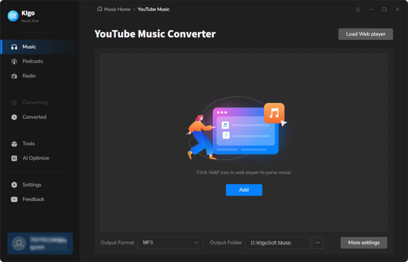 open youtube web player